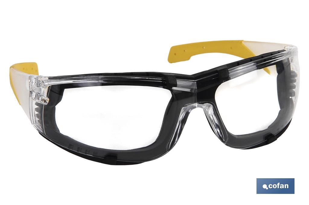 Safety Glasses with Detachable Foam-Padded Design - Cofan