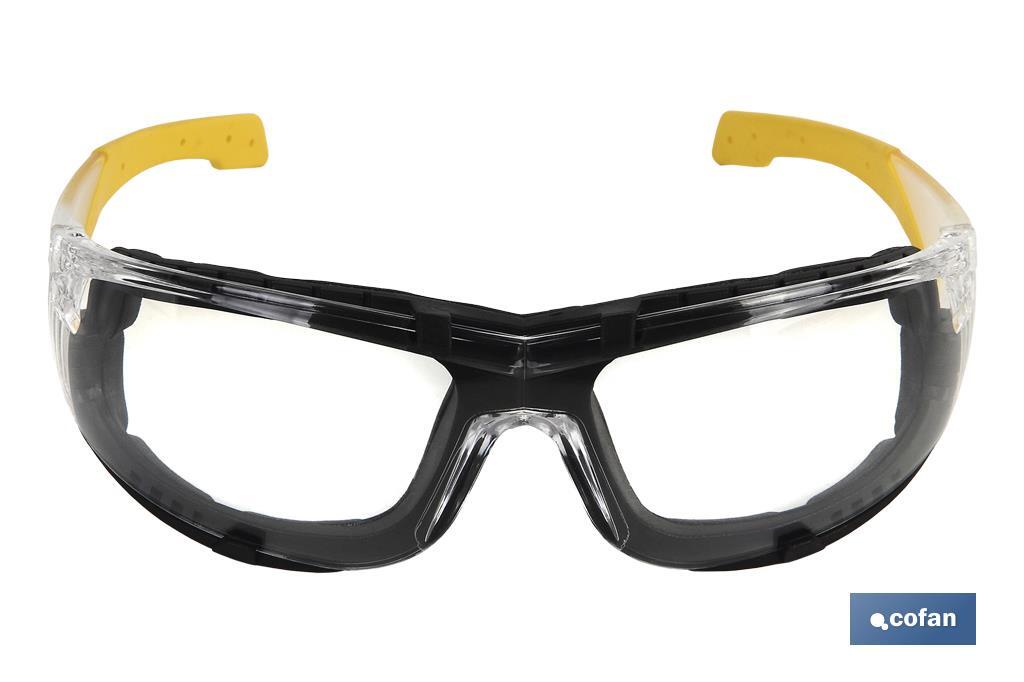 Safety Glasses with Detachable Foam-Padded Design - Cofan
