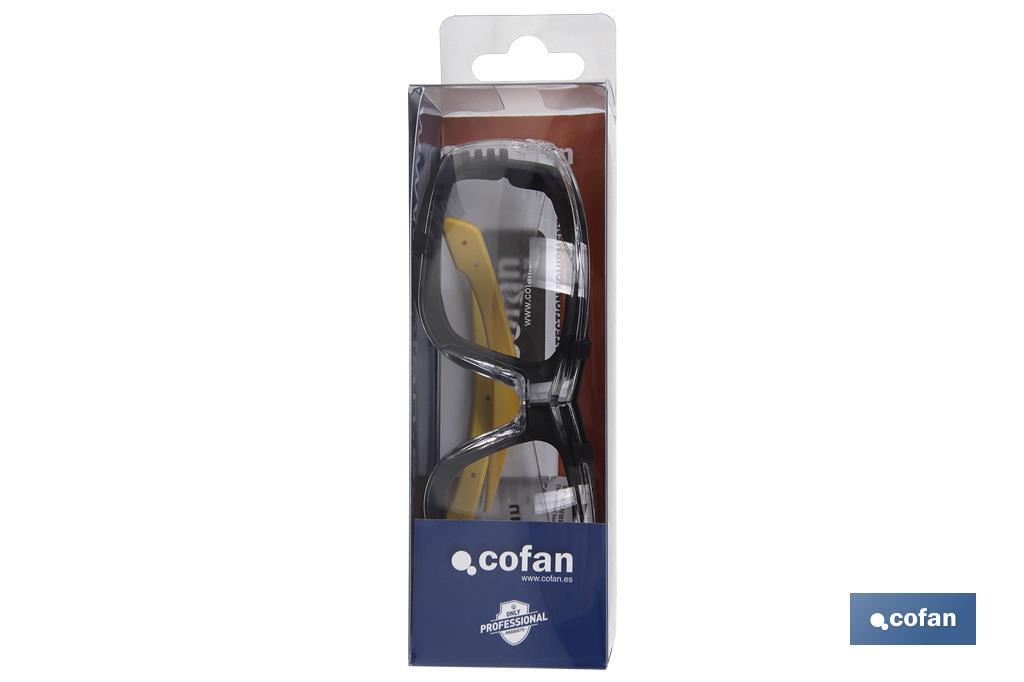 Safety Glasses with Detachable Foam-Padded Design - Cofan