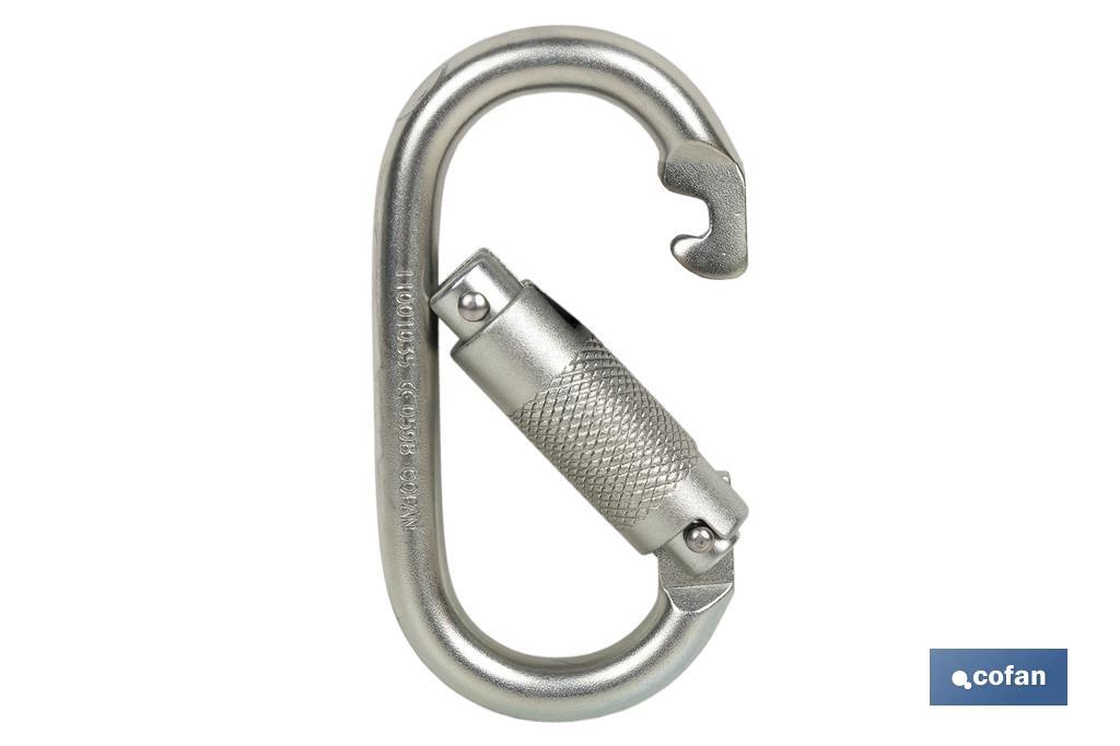 2 Moschettoni Con Bloccaggio Automatico In Alluminio 7075 – 12kN, Leggeri 28g, Per Escursioni, Amaca, Chiavi