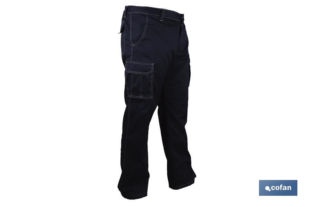 Stretch denim work trousers | Sizes from 38 to 64 (EU) | Navy blue - Cofan