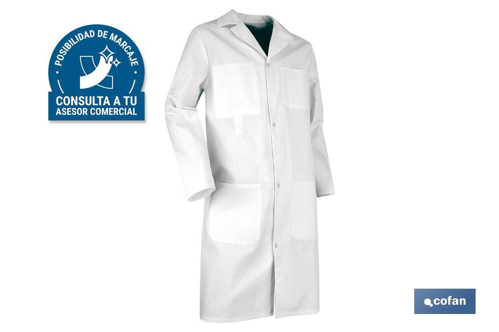 White Lab Coat | Palette Model | 100% Cotton Material | Unisex - Cofan