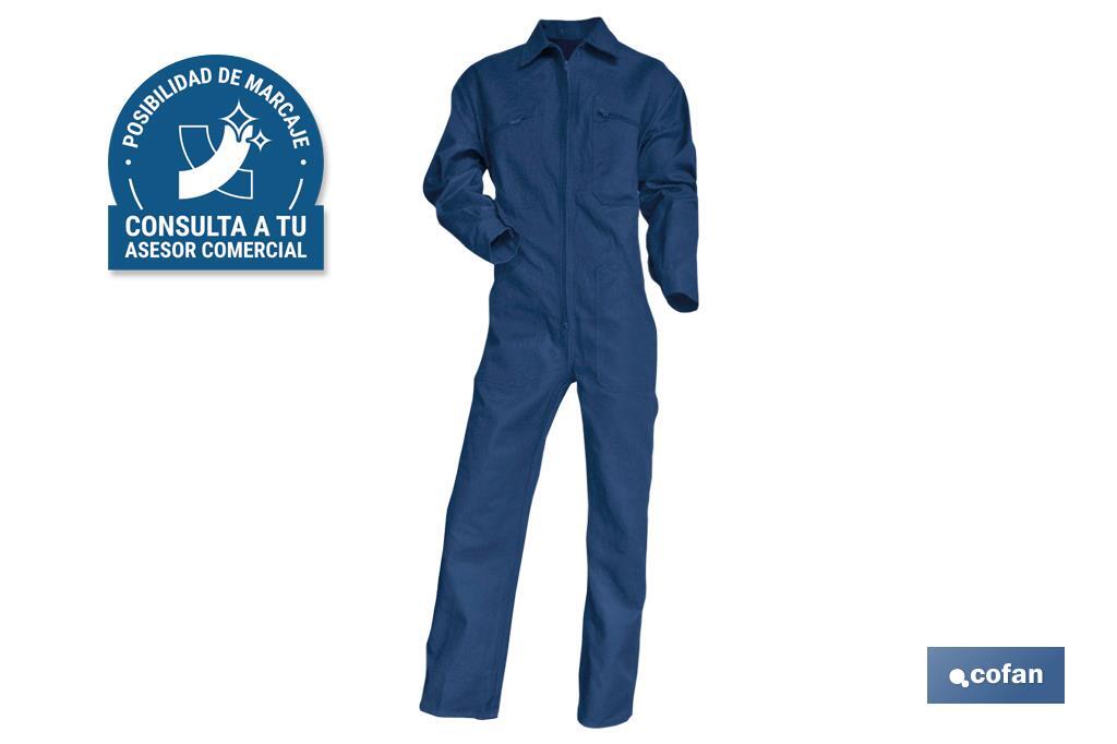 Coverall | Tesla Model | 65% Polyester & 35% Cotton Materials | Navy Blue - Cofan