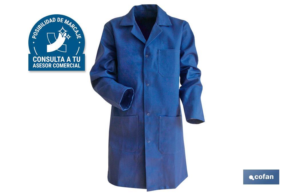 Dark Blue Lab Coat | Limeur Model | 100% Cotton Material | Navy Blue | Unisex - Cofan