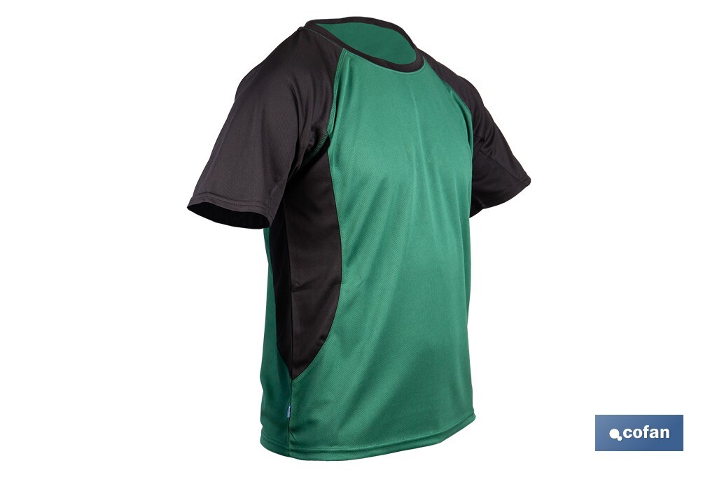 Camiseta técnica de trabajo | Tejido transpirable | Material: 100 % poliéster | Disponible en varias tallas y colores | Personalizable con tu logo - Cofan