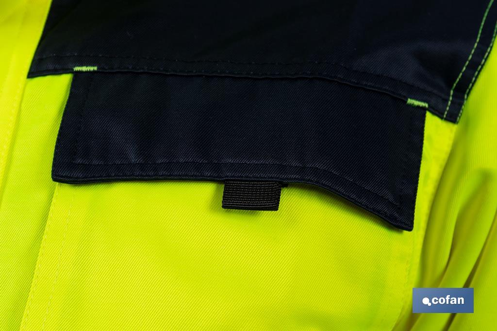 High visibility jacket | Available sizes from S to XXXL | Yellow and navy blue - Cofan