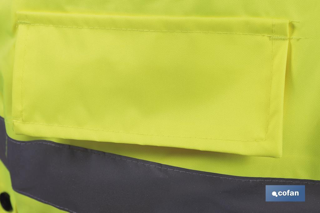 Parka de Alta Visibilidade | Talhas desde a S até a XXXL | Na Cor Amarelo - Cofan