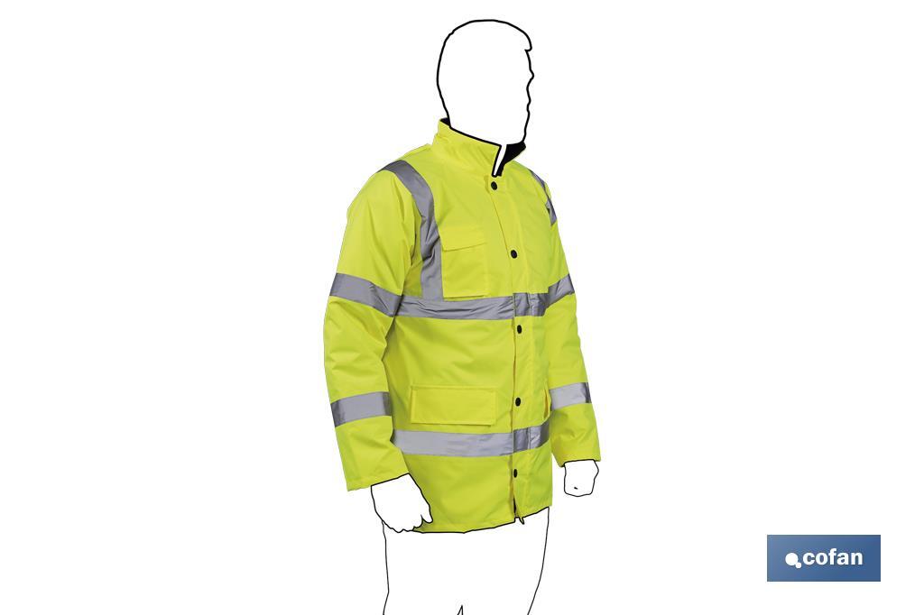 High visibility parka | Available sizes from S to XXXL | Yellow - Cofan