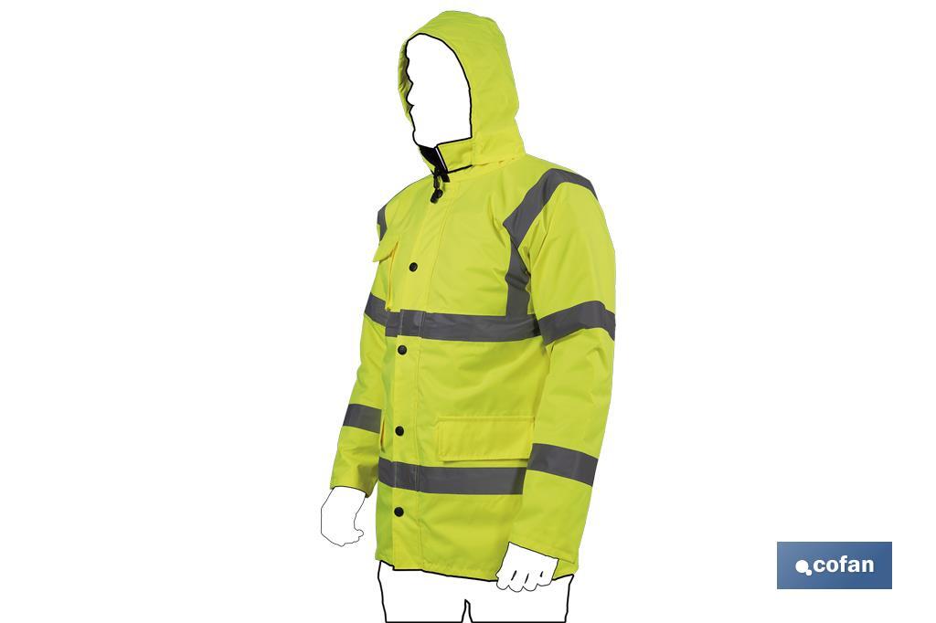 Parka à haute visibilité | Tailles de la S jusqu’à la XXXL | Couleur jaune - Cofan