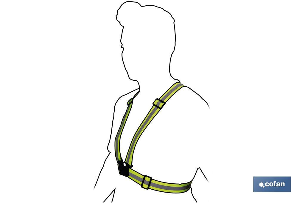 Bretelle catarifrangenti X-Belt giallo taglia unica