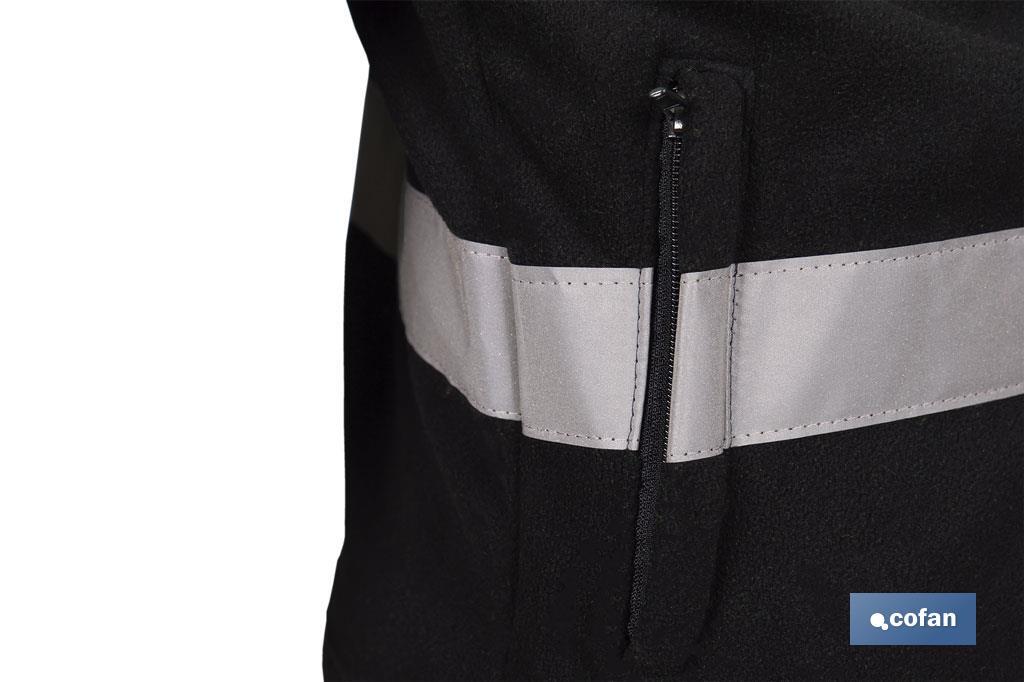 Casaco polar de alta visibilidade | Fecho de correr | Amarelo e azul | Disponível do tamanho S ao XXXL - Cofan