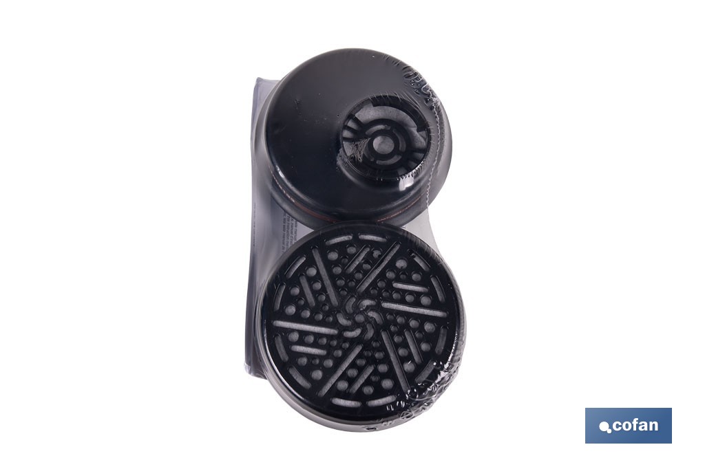 Set de 2 filtros A1 para máscara completa Cofan | Protección frente a gases y vapores de compuestos químicos - Cofan