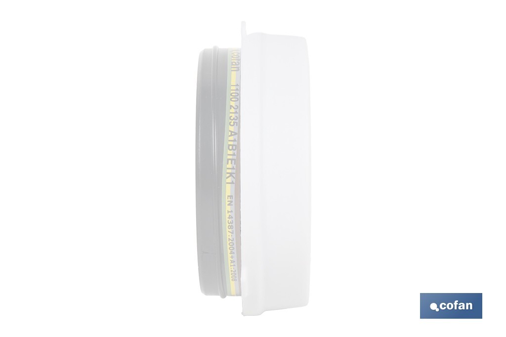 Set de filtro combinado: 2 filtros A1B1E1K1 + 10 Prefiltros P2 NR | Protección respiratoria de alta eficacia - Cofan
