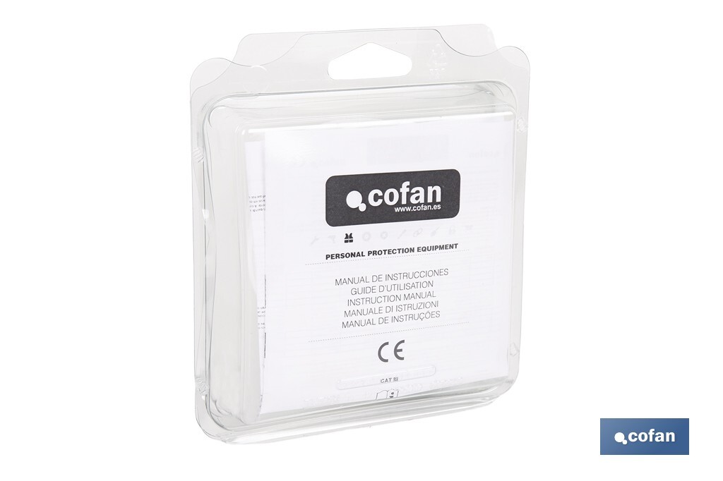 Set de filtro combinado: 2 filtros A1B1E1K1 + 10 Prefiltros P2 NR | Protección respiratoria de alta eficacia - Cofan