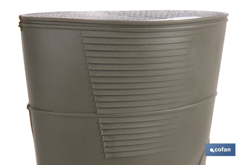 Bota de Agua | Alta | Fabricada PVC | Cor Verde | Forro Interior de Malha - Cofan