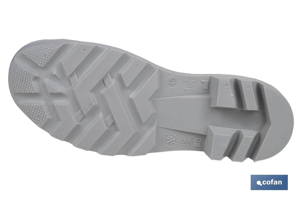 Bota de água | Alta de Segurança S-4 | Cor Branca | Biqueira de aço | Fabricada em PVC-nitrilo - Cofan