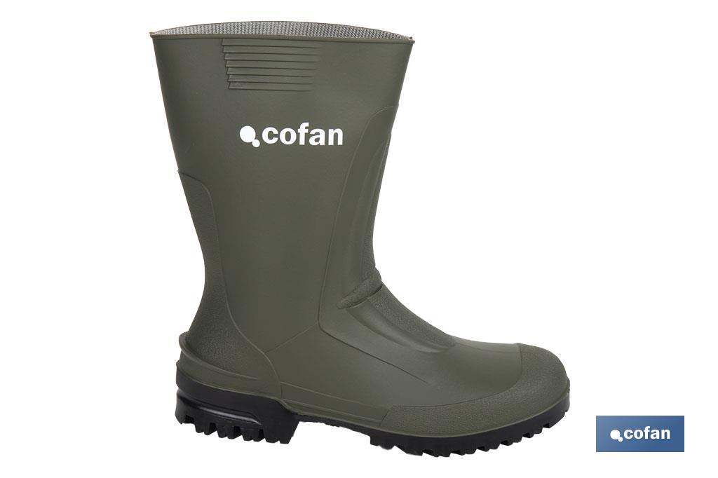 Rain Boot | Half-Cut Rain Boot | PVC | Green | Non-slip sole - Cofan