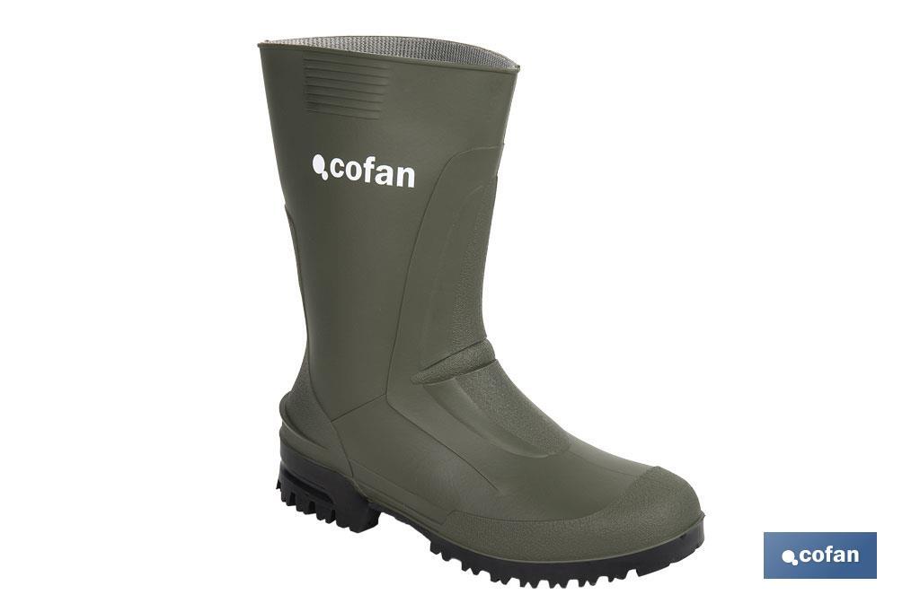 Rain Boot | Half-Cut Rain Boot | PVC | Green | Non-slip sole - Cofan