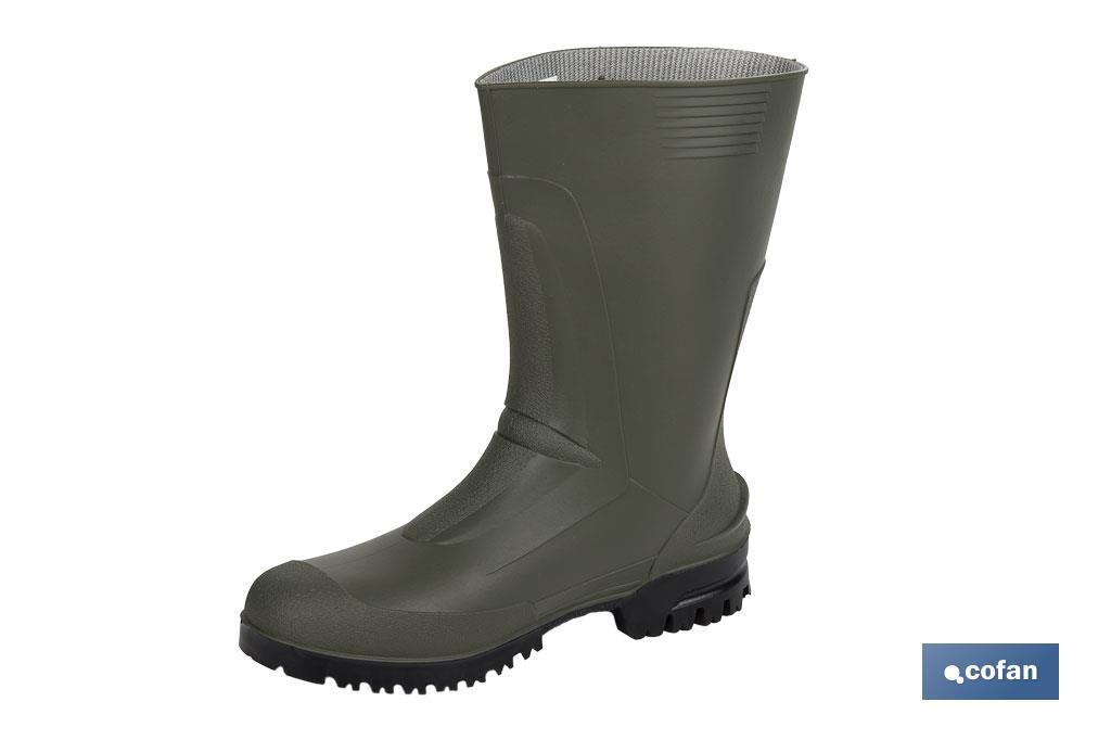 Rain Boot | Half-Cut Rain Boot | PVC | Green | Non-slip sole - Cofan