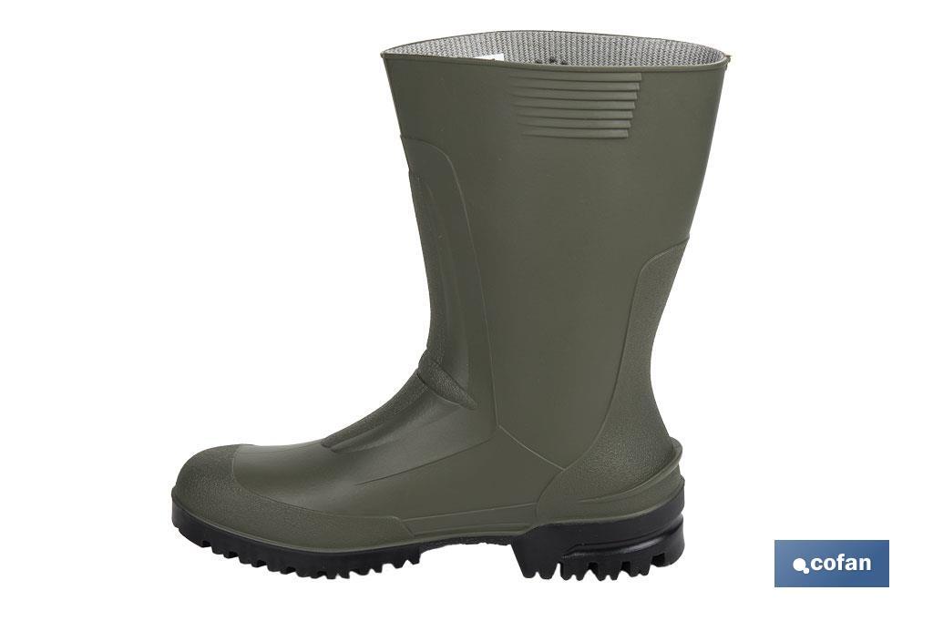 Rain Boot | Half-Cut Rain Boot | PVC | Green | Non-slip sole - Cofan