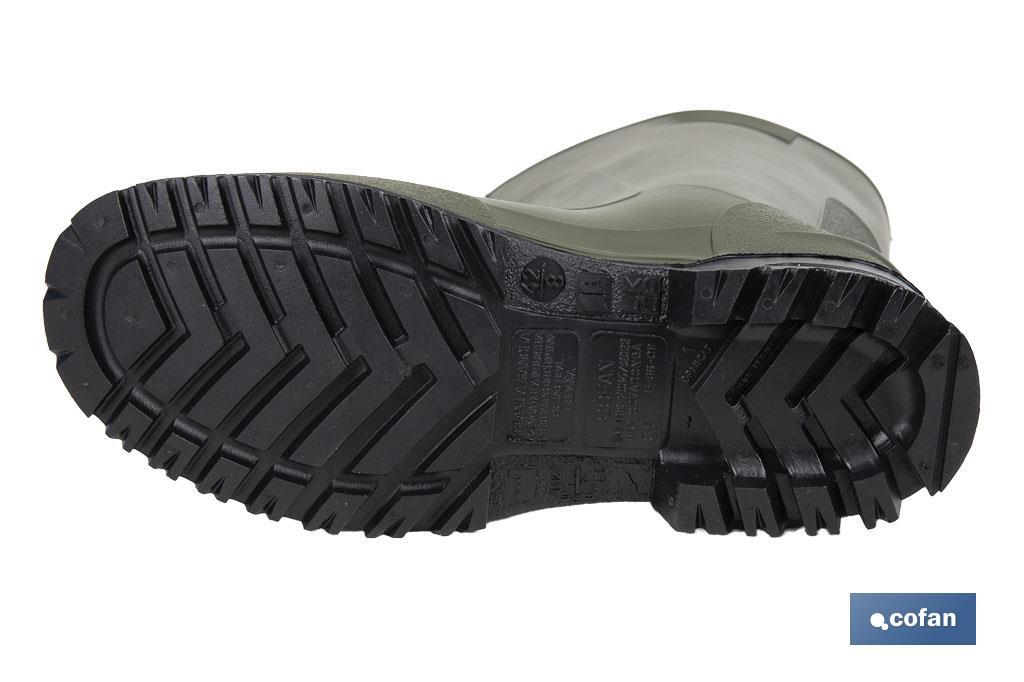 Rain Boot | Half-Cut Rain Boot | PVC | Green | Non-slip sole - Cofan