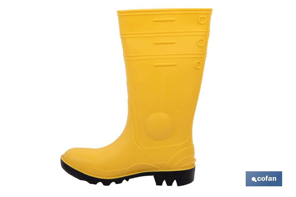 Rain Boot | Security S5 | Yellow | PVC | Steel Toe cap and Insole - Cofan