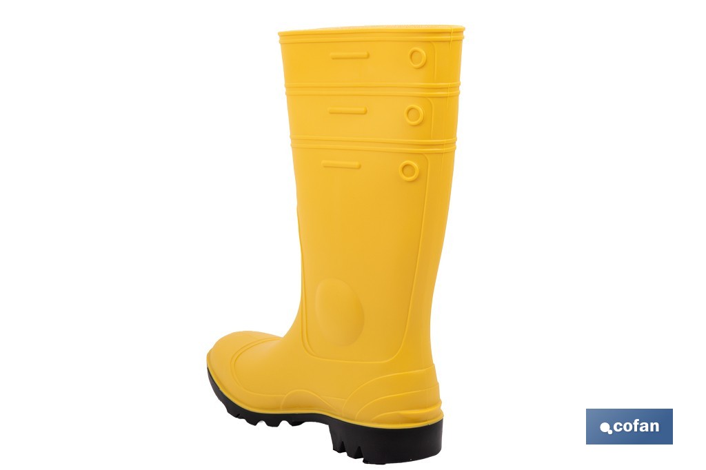 Rain Boot | Security S5 | Yellow | PVC | Steel Toe cap and Insole - Cofan