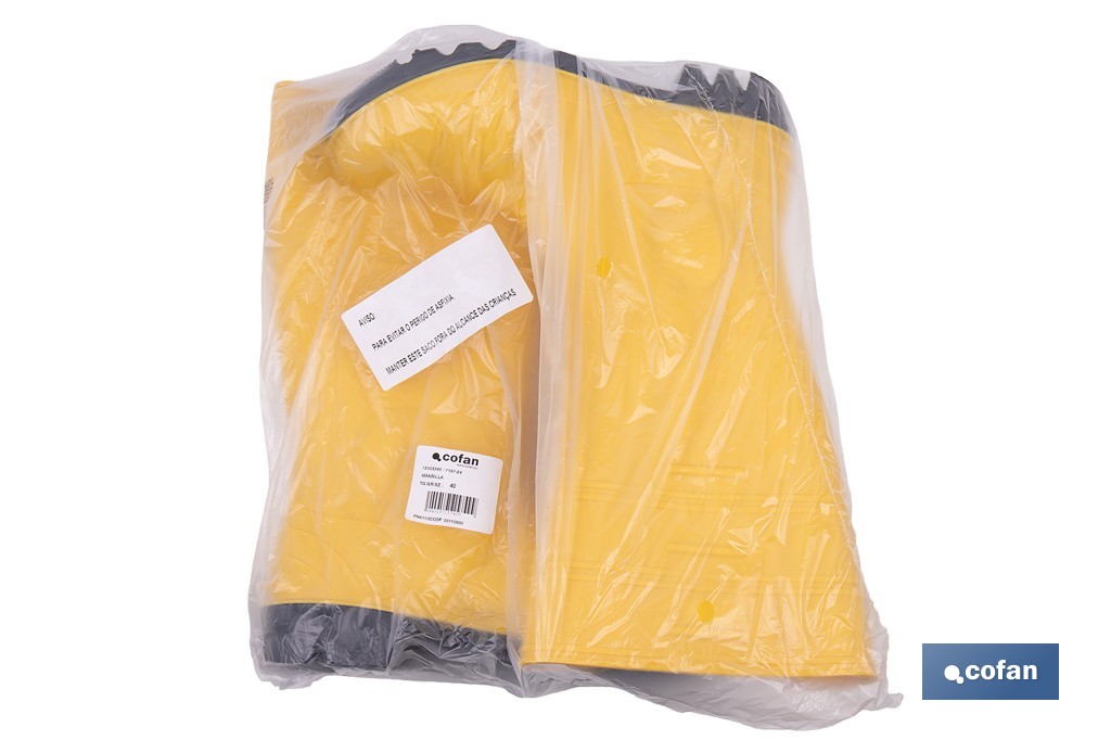 Rain Boot | Security S5 | Yellow | PVC | Steel Toe cap and Insole - Cofan