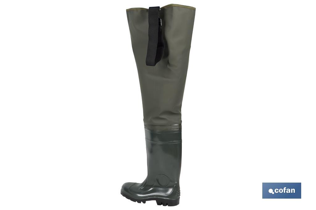 Thigh-high Rain Boot | PVC | Green | Lightweight and Waterproof - Cofan