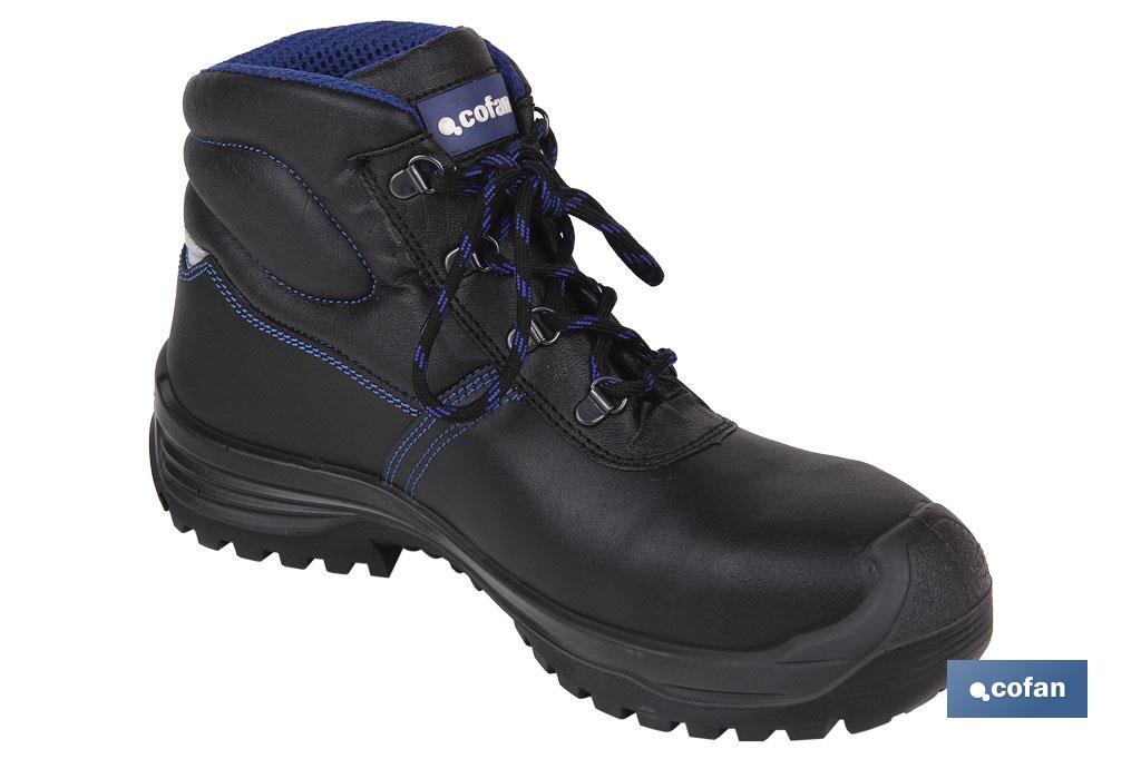Leather Safety Boot | Black | Security S3 | Iskur Model | Light Carbon Toe Cap - Cofan