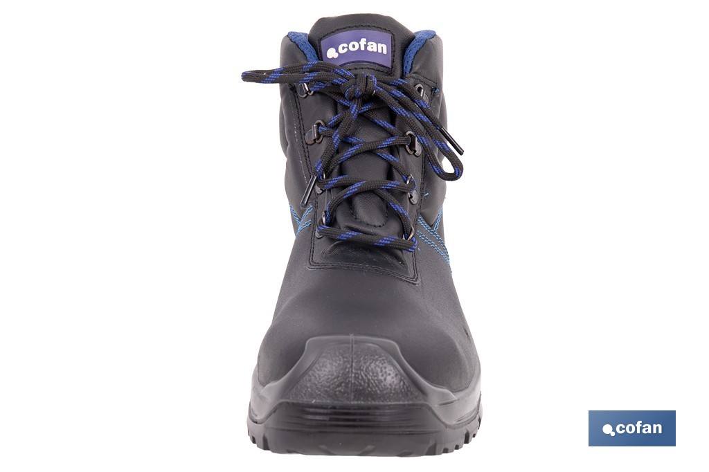 Leather Safety Boot | Black | Security S3 | Iskur Model | Light Carbon Toe Cap - Cofan