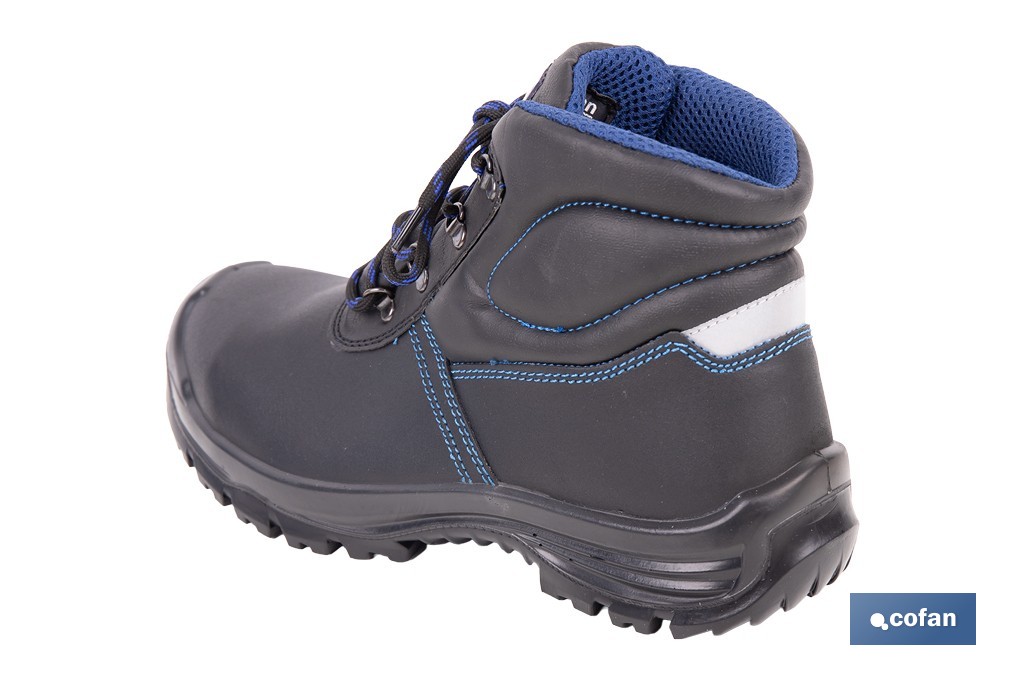 Leather Safety Boot | Black | Security S3 | Iskur Model | Light Carbon Toe Cap - Cofan