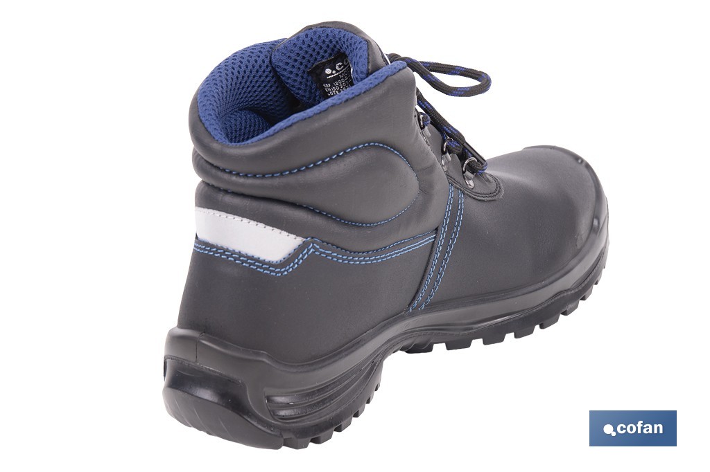 Leather Safety Boot | Black | Security S3 | Iskur Model | Light Carbon Toe Cap - Cofan