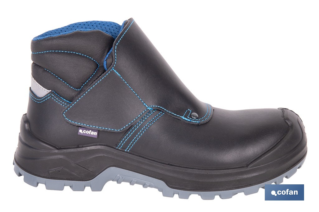 Bota de seguridad Urian Pro con cierre de velcro | Puntera de composite, resistencia al agua | Disponible desde la talla 36 hasta la 47 - Cofan