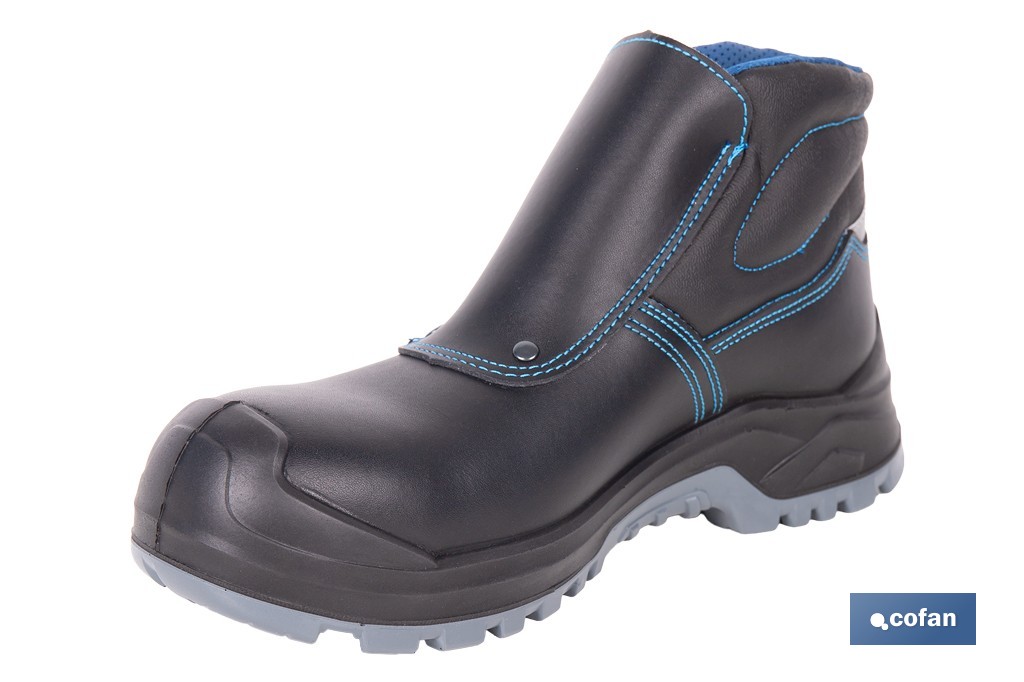 Bota de seguridad Urian Pro con cierre de velcro | Puntera de composite, resistencia al agua | Disponible desde la talla 36 hasta la 47 - Cofan