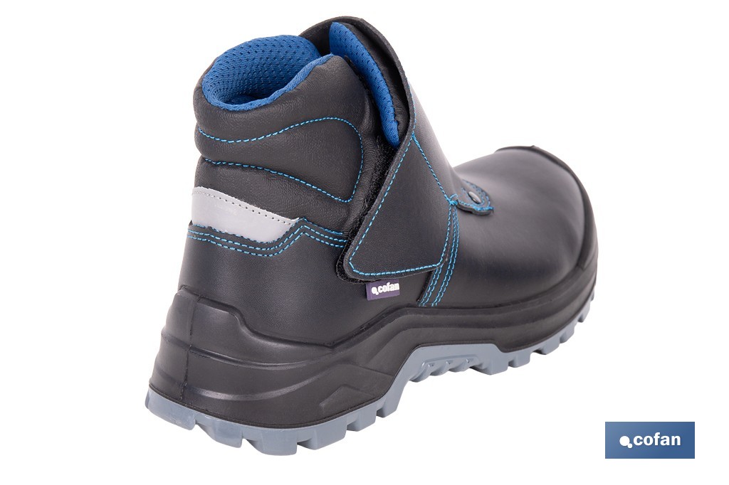 Bota de seguridad Urian Pro con cierre de velcro | Puntera de composite, resistencia al agua | Disponible desde la talla 36 hasta la 47 - Cofan