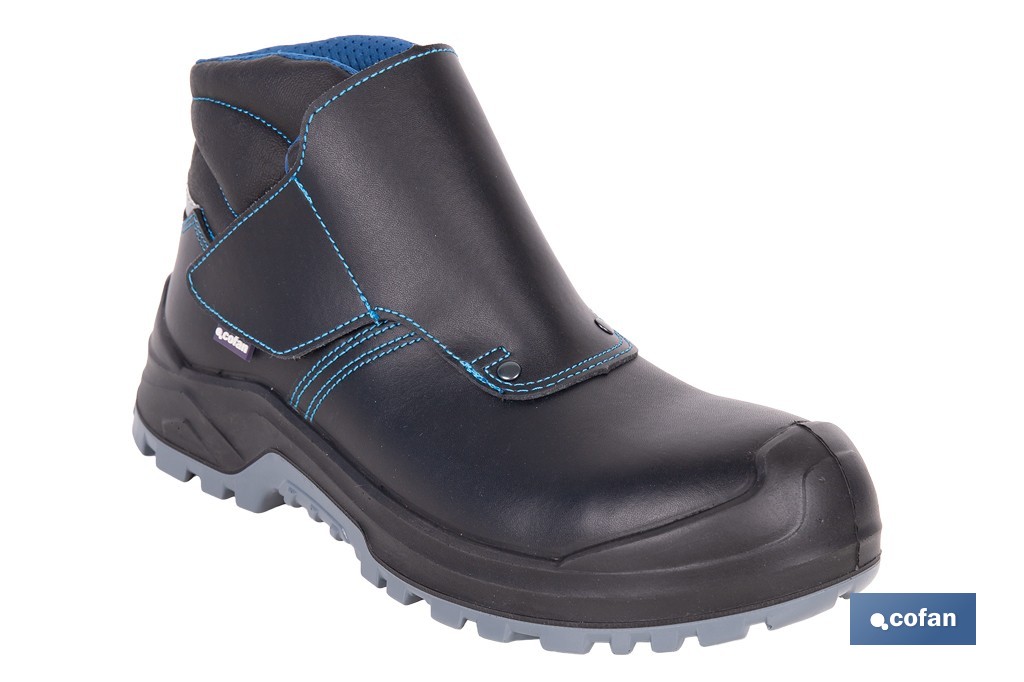 Bota de seguridad Urian Pro con cierre de velcro | Puntera de composite, resistencia al agua | Disponible desde la talla 36 hasta la 47 - Cofan