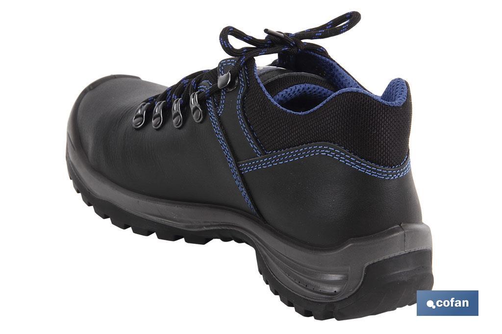 Leather Safety Shoe | Security S-3 | Apolo Model | Light Carbon Toe Cap | Black - Cofan