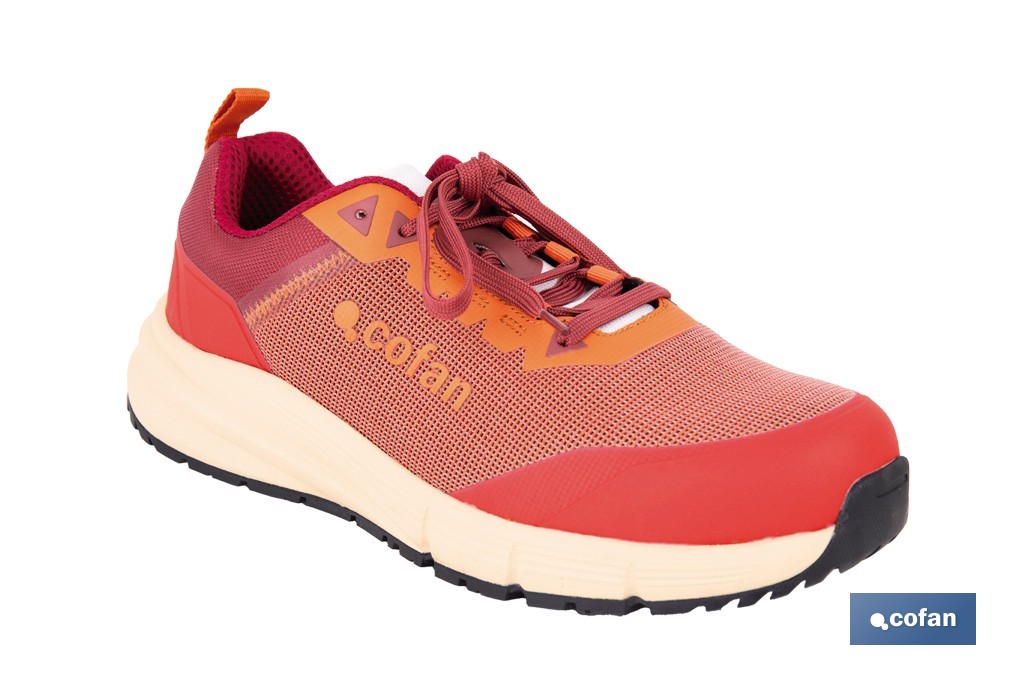 Zapatilla de seguridad deportiva modelo Tiwi S1P ESD | Puntera composite no metálica | Tallas de la 36 a la 47 - Cofan