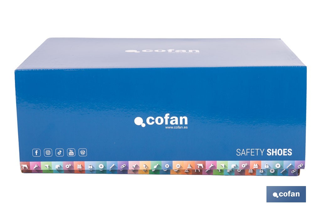 Zapato de seguridad deportivo Gante S3L FO SR ESD | Puntera de composite y plantilla antiperforación | Suela antideslizante | Disponible desde la talla 37 hasta la 47 - Cofan