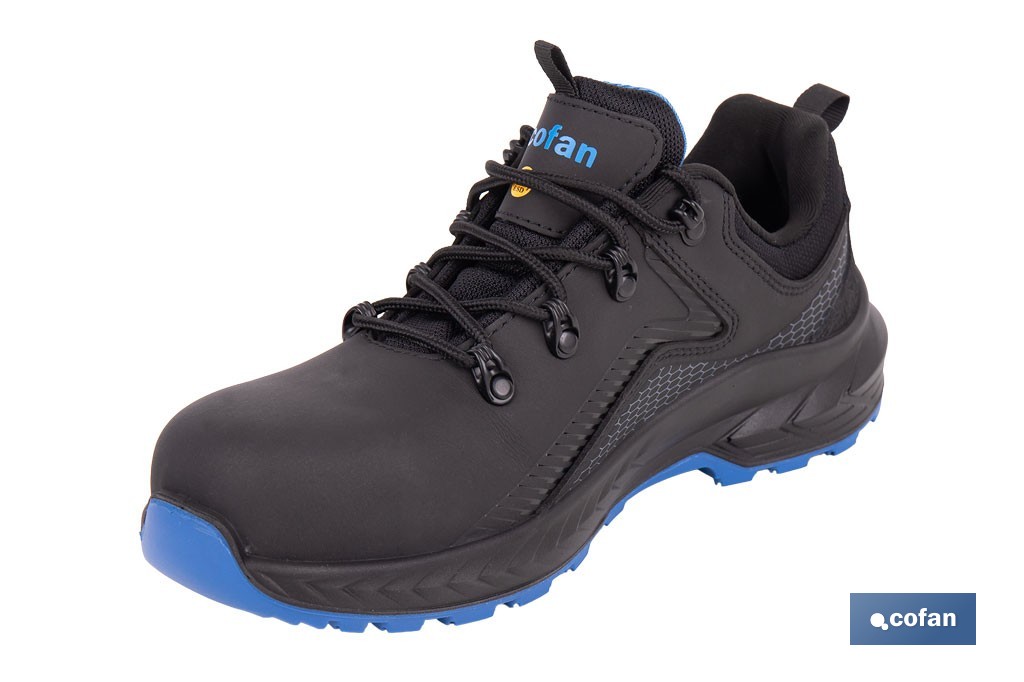 Zapato de seguridad deportivo Gante S3L FO SR ESD | Puntera de composite y plantilla antiperforación | Suela antideslizante | Disponible desde la talla 37 hasta la 47 - Cofan