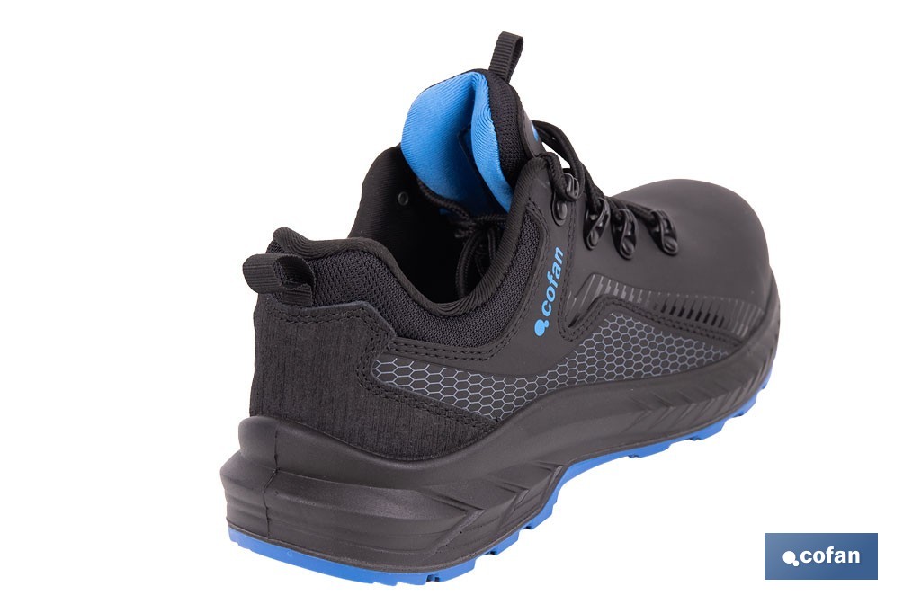 Zapato de seguridad deportivo Gante S3L FO SR ESD | Puntera de composite y plantilla antiperforación | Suela antideslizante | Disponible desde la talla 37 hasta la 47 - Cofan