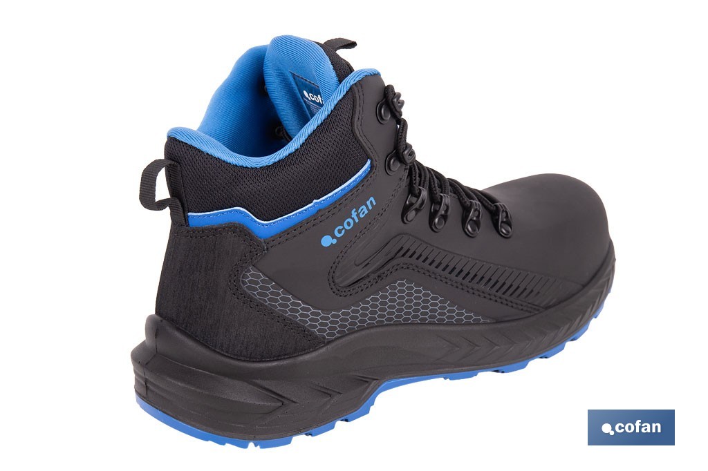 Bota de seguridad deportiva Namur S3L FO SR ESD | Puntera de composite y plantilla antiperforación | Suela antideslizante | Disponible desde la talla 37 hasta la 47 - Cofan