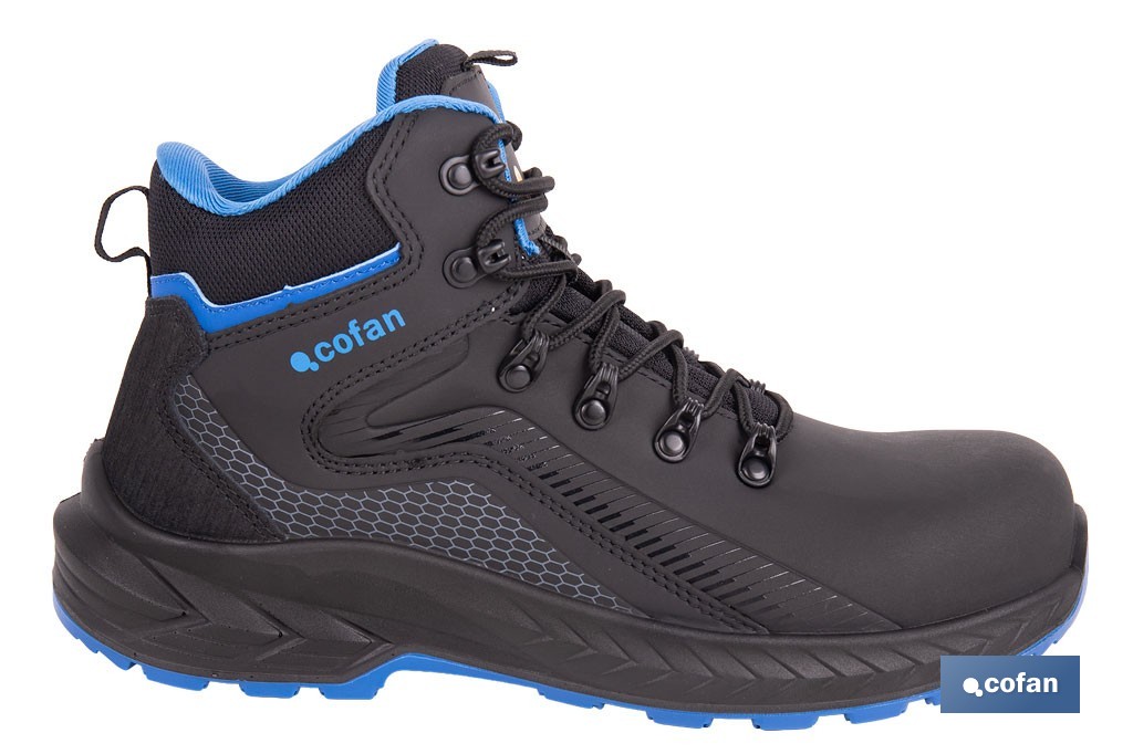Bota de seguridad deportiva Namur S3L FO SR ESD | Puntera de composite y plantilla antiperforación | Suela antideslizante | Disponible desde la talla 37 hasta la 47 - Cofan