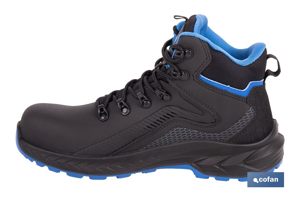 Bota de seguridad deportiva Namur S3L FO SR ESD | Puntera de composite y plantilla antiperforación | Suela antideslizante | Disponible desde la talla 37 hasta la 47 - Cofan