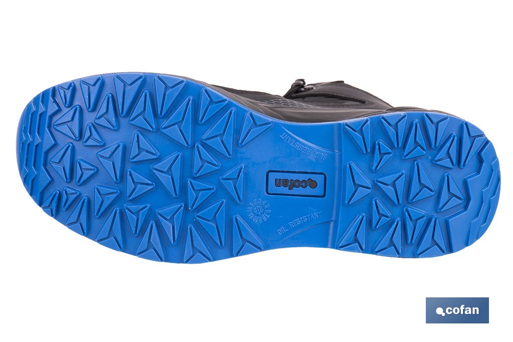 Bota de seguridad deportiva Namur S3L FO SR ESD | Puntera de composite y plantilla antiperforación | Suela antideslizante | Disponible desde la talla 37 hasta la 47 - Cofan