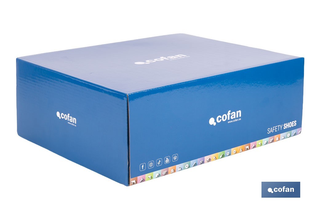 Bota de seguridad deportiva Namur S3L FO SR ESD | Puntera de composite y plantilla antiperforación | Suela antideslizante | Disponible desde la talla 37 hasta la 47 - Cofan