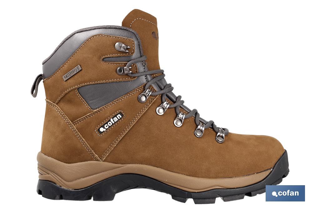 Bota de Montaña Marrón | Tallas de la 37 a la 47 | Bota de Piel Nobuck para Trekking - Cofan