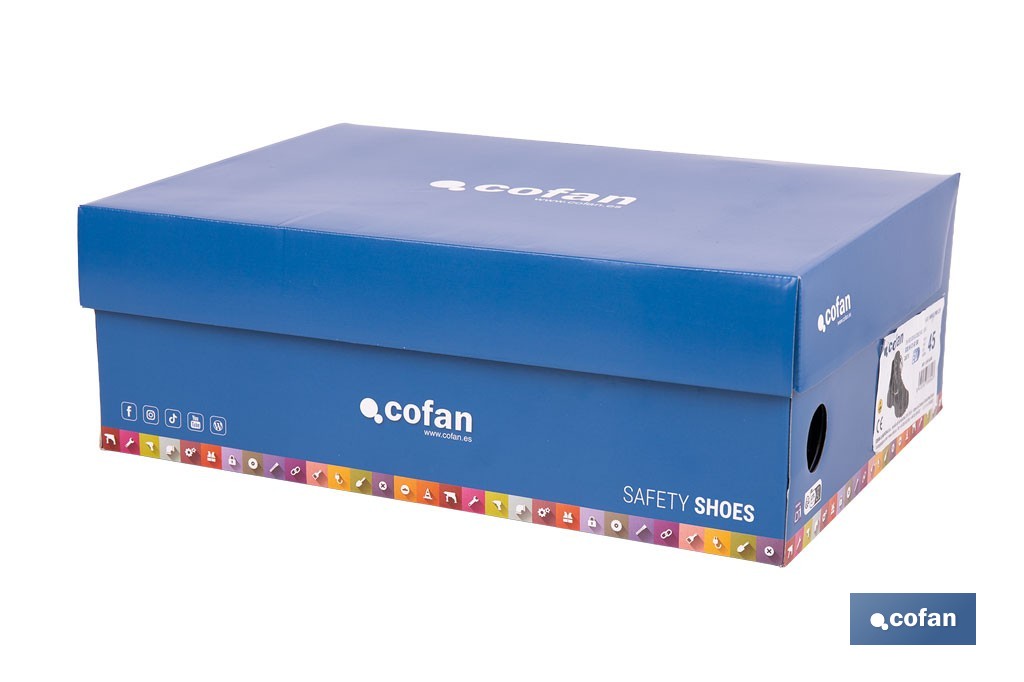 S-3 safety boots, Wings Pro Model | With textile anti-puncture insole Kevlar | Sizes available from 37 to 48 (EU) - Cofan