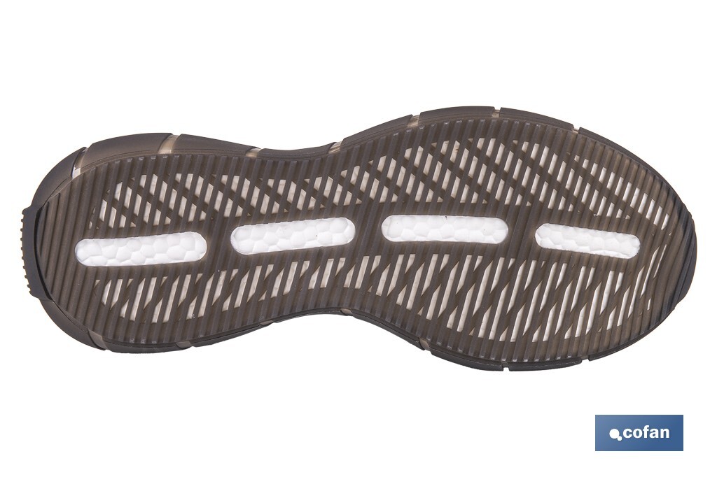 Zapato de seguridad deportivo S2 Wings Bolt | Sin metal | Puntera de composite | Suela antideslizante | Disponible desde la talla 35 hasta la 47 - Cofan
